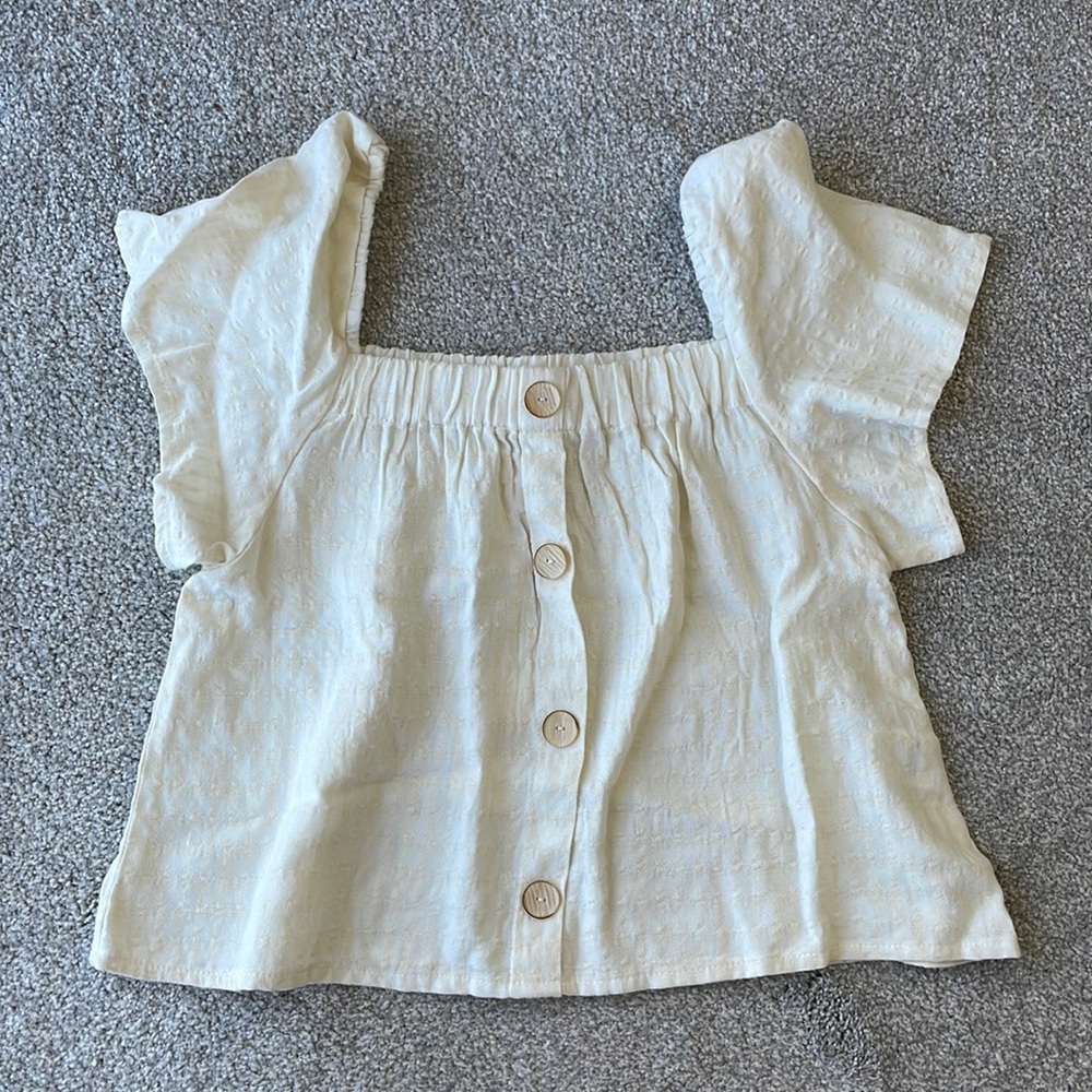 Rylee + Cru Leah Top in Ivory - Size 10-12y - New with Tags